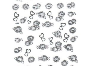 Nail Art Stickers with Crystals