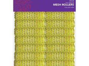 Diane Plastic Wire Mesh Rollers – 18mm, Yellow, 20/Pack