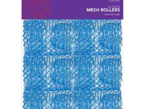 Diane Plastic Wire Mesh Rollers – 51mm, Blue, 6/Pack