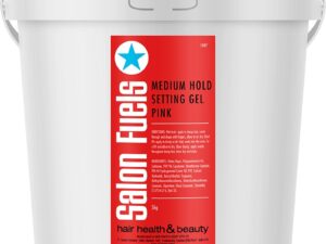 Salon Fuels Setting Gel, Medium Hold, Pink, 5kg