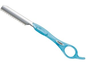 Feather Styling Razor, Aqua Handle with Guard