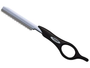 Feather Short Styling Razor, Black Handle with Guard