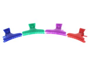 Butterfly Jaw Clips, Assorted Colours, Large, 12/Bag