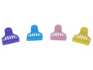 Butterfly Jaw Clips, Vented, Assorted Colours, 12/Pack