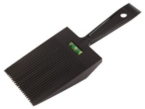 Comb Flattopper with Bubble Leveler, Black