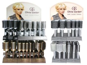 Olivia Garden Two Level Metal Brush Merchandiser Display