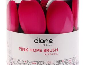 Diane Pink Hope Nylon Bristle Mini Brush, Pink, 12 Pieces