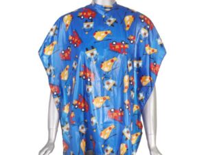 Kids Cape Blue with Helicopters & Cars, Hook & Loop