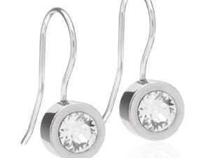 Blomdahl Natural Titanium Earrings – Pendant Crystal