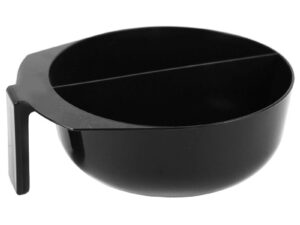 Tint Bowl with Partition, Black, Large, 2 x 350ml