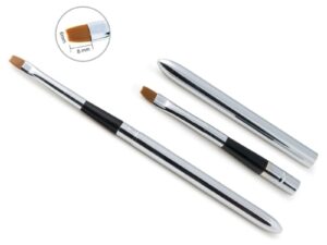 Nail Brush Gel Pen with Lid, 6mm x 8mm