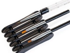 Nail Brush Holder, Black (No Brushes)
