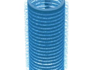 Cling Hook & Loop Hair Perm Curlers – 25mm, Light Blue, 12/Pack