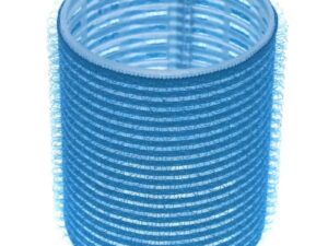 Cling Hook & Loop Hair Perm Curlers – 55mm, Light Blue, 6/Pack