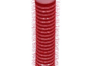 Cling Hook & Loop Hair Perm Curlers – 13mm, Red, 12/Pack