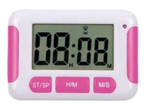 Timer Digital White & Pink