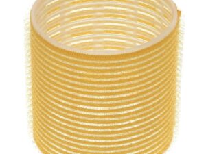 Cling Hook & Loop Hair Perm Curlers – 65mm, Yellow, 6/Pack