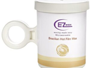 EZ Wax Microwaveable Brazilian Hot Film Wax Jar, 236ml