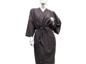 Kimono Gown Black, Microfibre