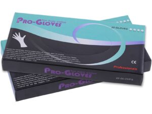 Pro-Gloves Latex Powder-Free, Black, 20 Pieces