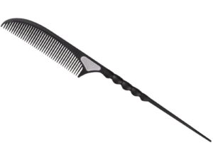 Carbon Heat Resistant Tail Comb, Black