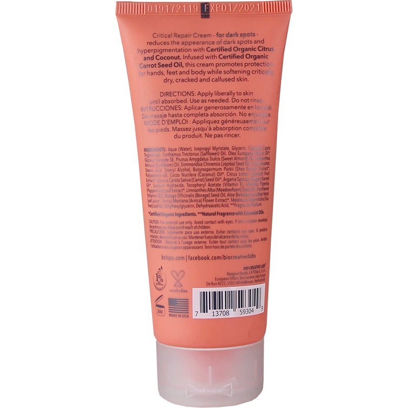 BCL Spa Critical Repair Cream Citrus & Coconut – Dark Spots, 80ml - Image 2