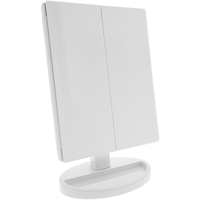 LED Light Touch Sensor Tri-Fold Table with Five Make-Up Mirrors - Image 2