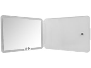 LED Light Touch Sensor Travel Make-Up Mirror with Single Mirror & Cover