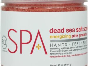 BCL Spa Energizing Pink Grapefruit Dead Sea Salt Soak, 454g