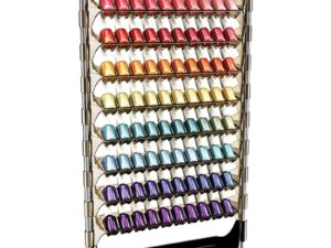 Nail Polish Wall Organiser, 8 Shelves for 80 Bottles, Empty