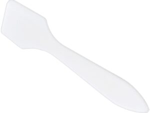 Qosmedix Disposable Plastic Spatula White, 76mm, 25/Pack