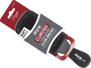 Diane Curved 100% Soft Boar Bristle Club Brush
