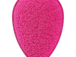 Qosmedix Facial Finger Mitt Exfoliating Sponge, Hot Pink