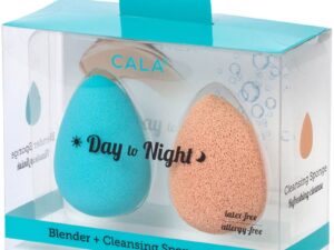 Cala Day To Night Blender & Cleansing Sponge Duo