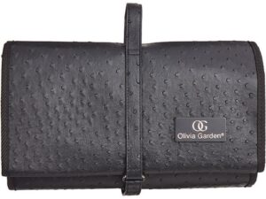 Olivia Garden Stylist Roll-Up Tool Bag, Black, Empty