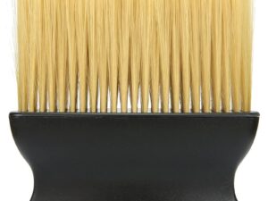 Barber Neck Brush, Dark Handle, Nylon Bristles