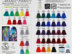 Manic Panic High Voltage Semi-Permanent Hair Color Tuft Chart
