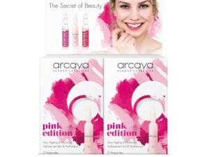 Arcaya Beauty Ampoules Pink Edition Display, 12 Boxes (2ml x 5/Pack) & Display