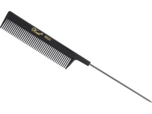 Krest 4630 XL Foil Pin Tail Comb, Black, 8.75 inch