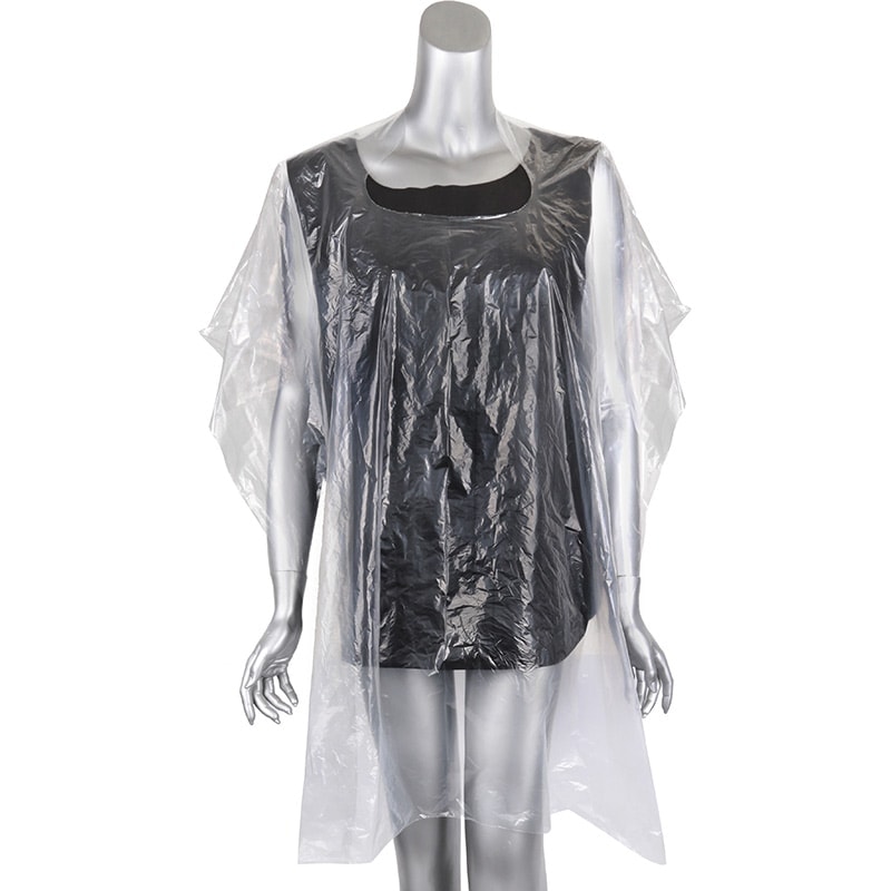 Disposable Transparent Salon Cape, 92 x 113cm