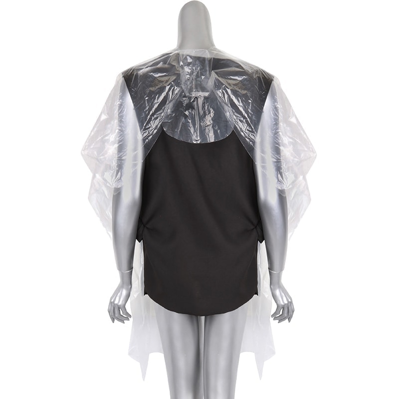 Disposable Transparent Salon Cape, 92 x 113cm - Image 2