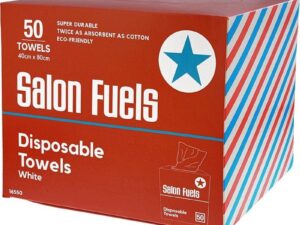 Salon Fuels Disposable Towels, White, 40 x 80cm, 50/Box