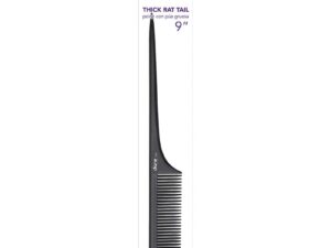 Diane Black/Bone Thick Rat Tail Comb, 9.25 inch