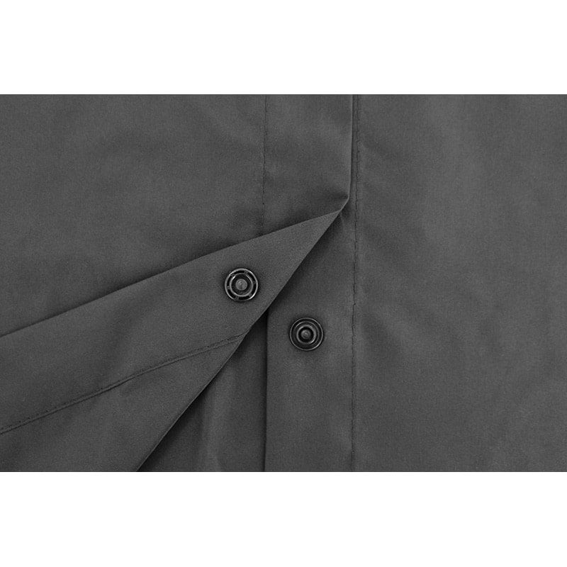 Olivia Garden Essentials Waterproof Black Customer Jacket Cape, Snap Buttons - Image 2