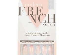 Salon Perfect Modern French Nail Set White Design Tips, 24/Pack