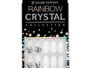 Salon Perfect Rainbow Crystal Nail Collection, 24 Pieces