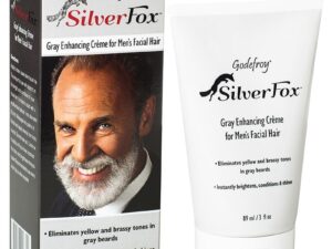Godefroy Silver Fox Gray Enhancing Crème for Men’s Facial Hair, 118ml