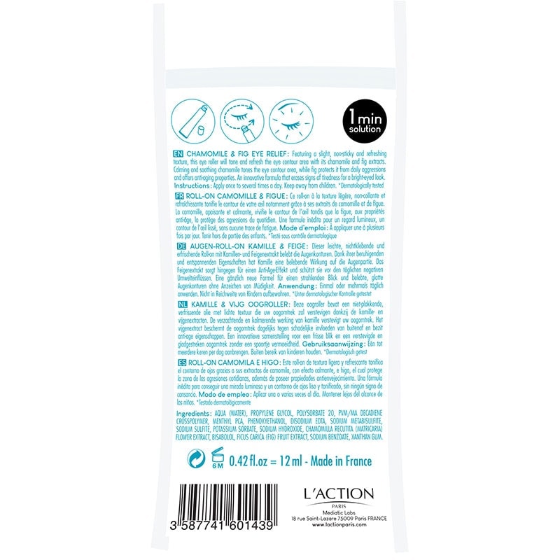 L’Action Paris Toning Chamomile & Fig Eye Relief Stick, 4g - Image 3