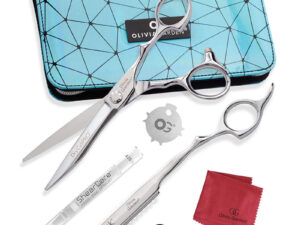 Olivia Garden DryCutPRO Offset Scissor with Case & Sleek Razor