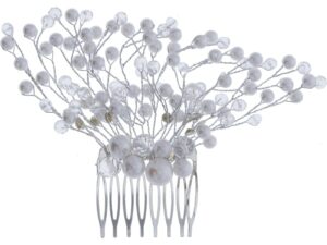 Bridal Hair Comb with Pearls & Diamantes